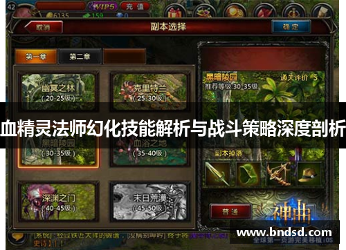 血精灵法师幻化技能解析与战斗策略深度剖析